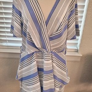 Skorts romper with cross over front and backless